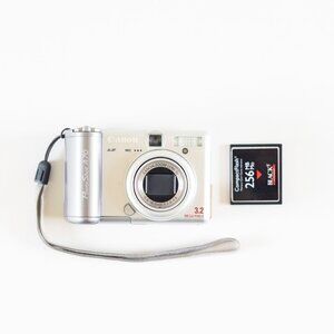 Canon PowerShot A70 Digital Camera with Box, Accessories, and Manuals